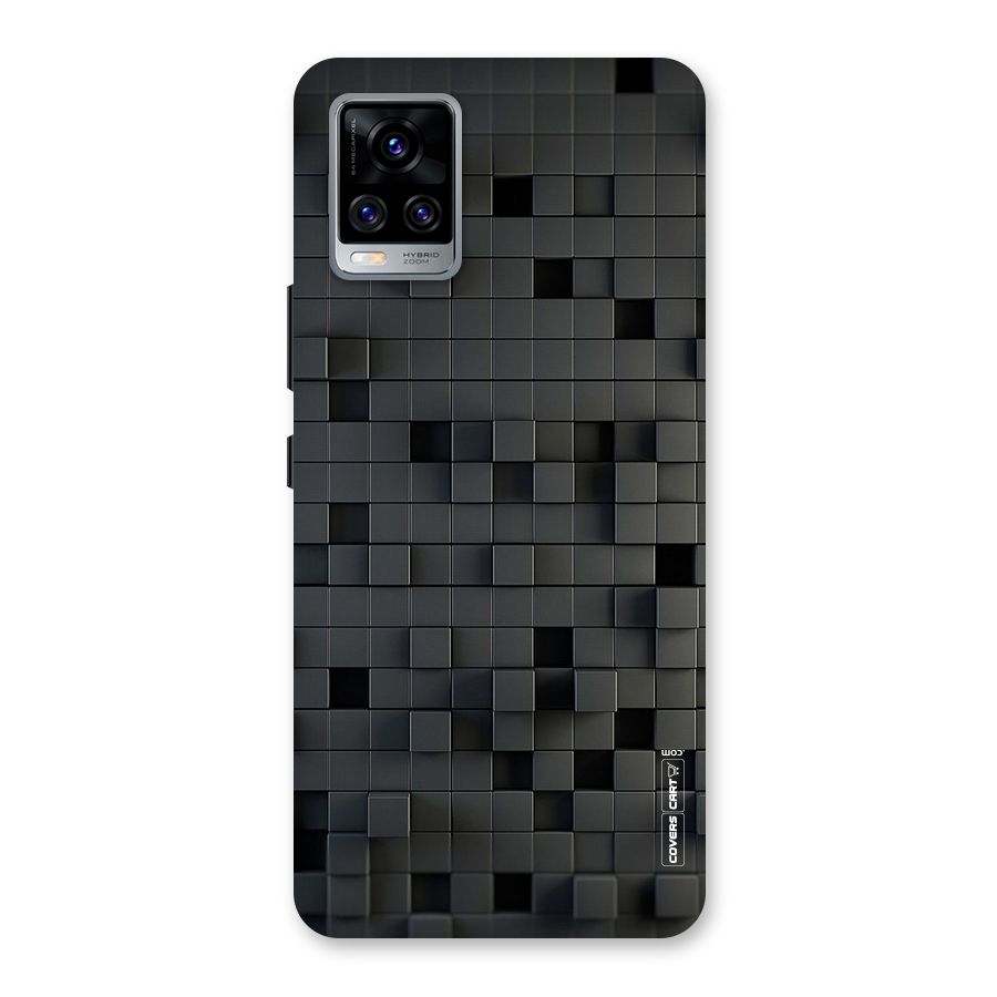 Black Bricks Back Case for Vivo V20 Pro
