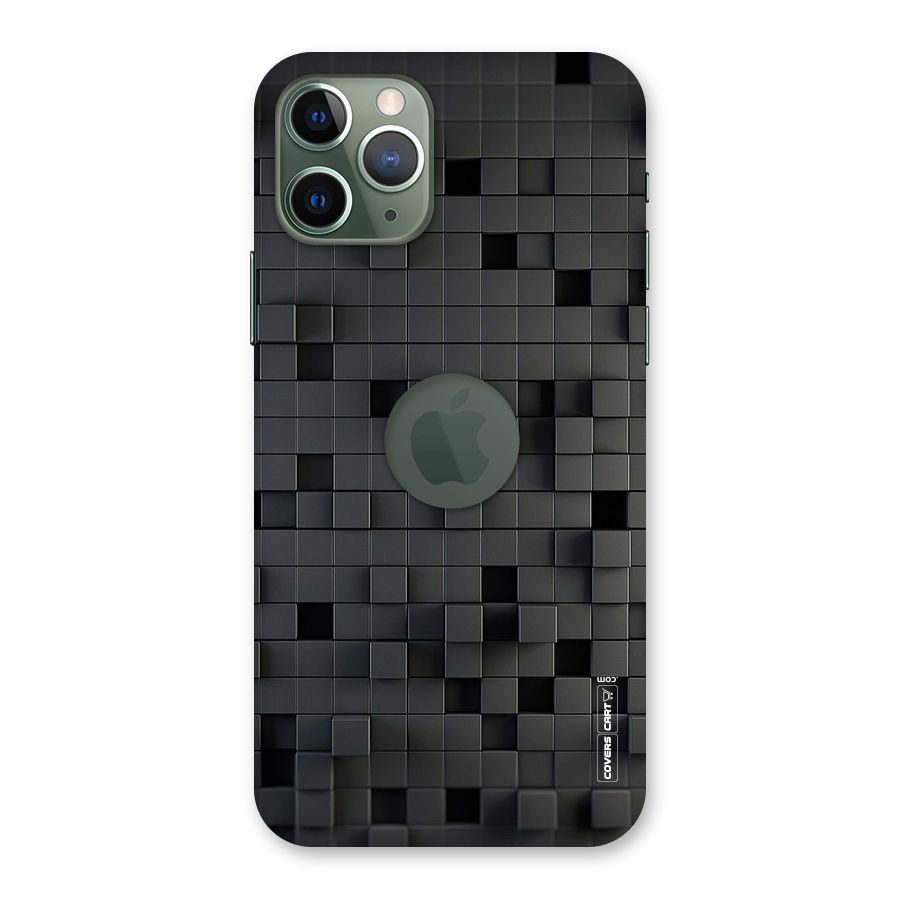 Black Bricks Back Case for iPhone 11 Pro Logo  Cut