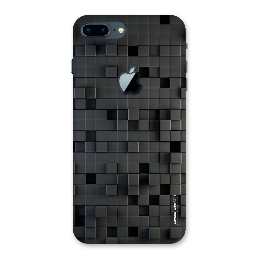 Black Bricks Back Case for iPhone 7 Plus Apple Cut