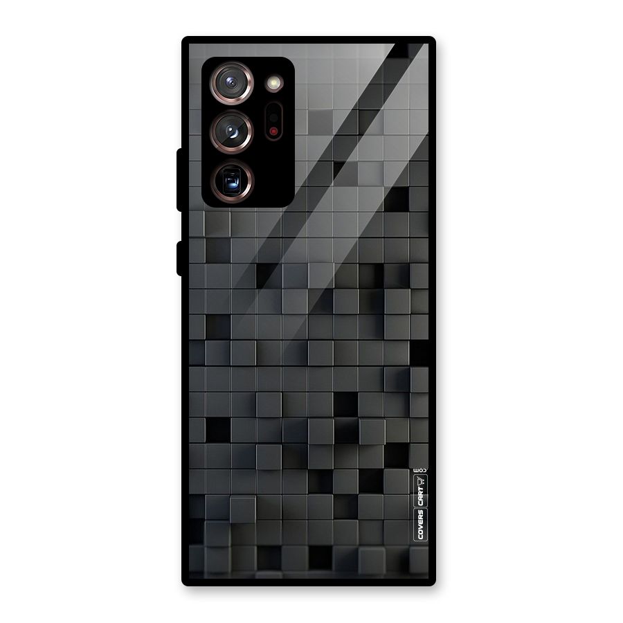 Black Bricks Glass Back Case for Galaxy Note 20 Ultra