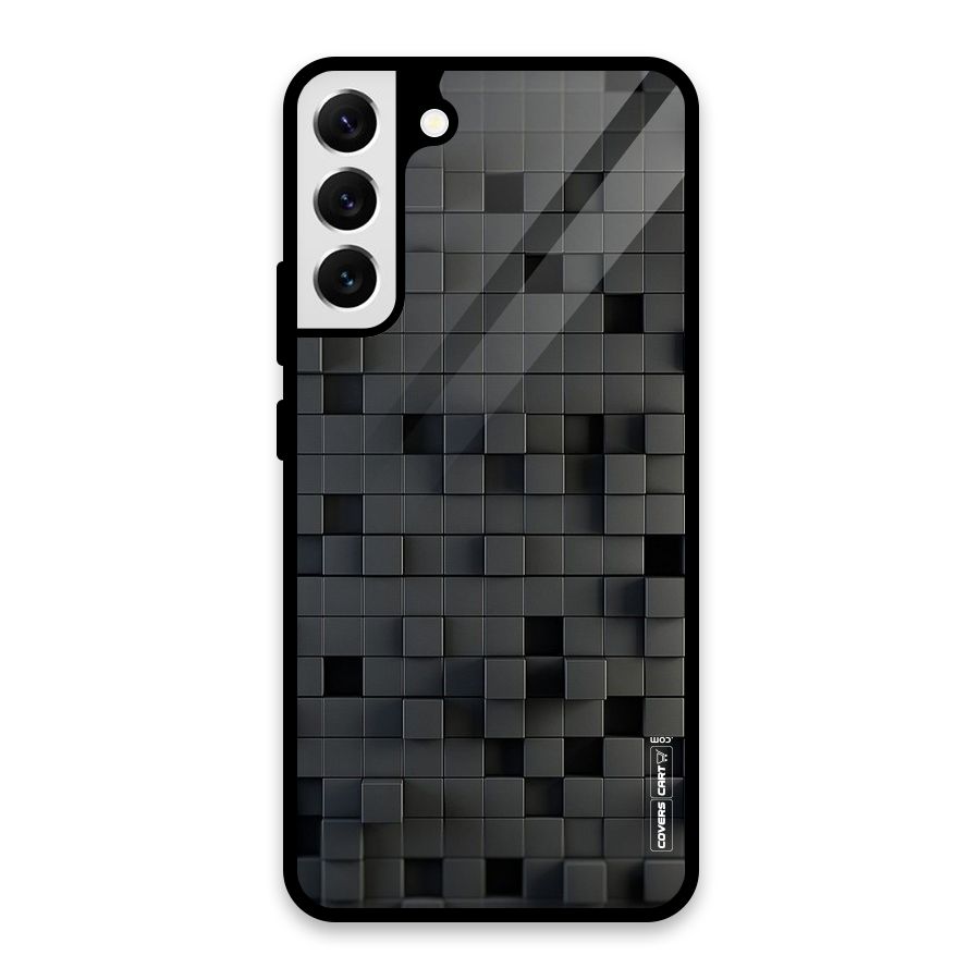 Black Bricks Glass Back Case for Galaxy S22 Plus 5G