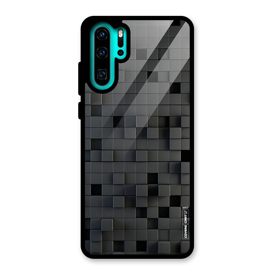 Black Bricks Glass Back Case for Huawei P30 Pro