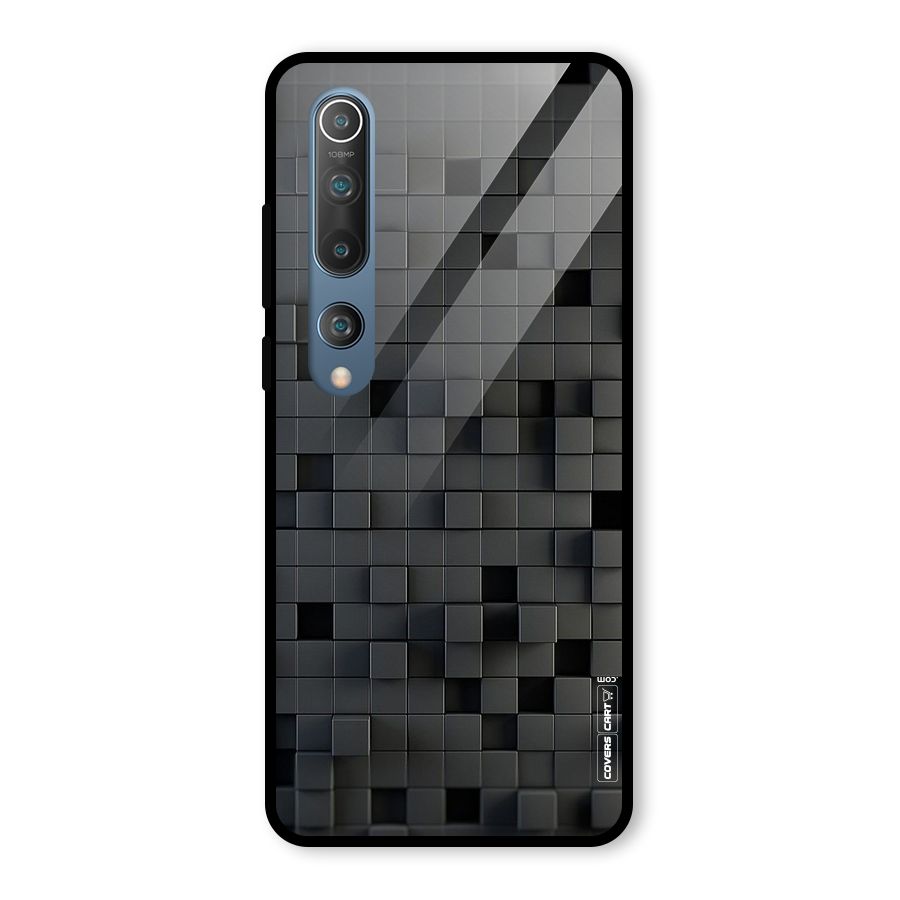 Black Bricks Glass Back Case for Mi 10