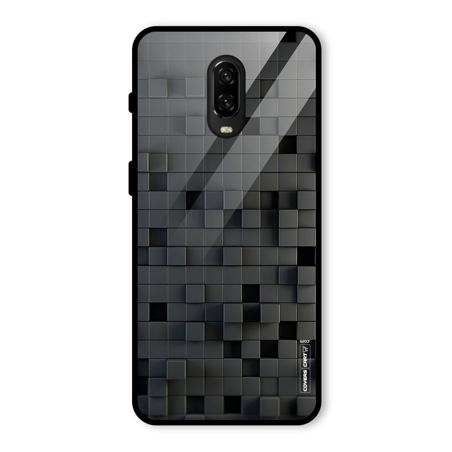 Black Bricks Glass Back Case for OnePlus 6T
