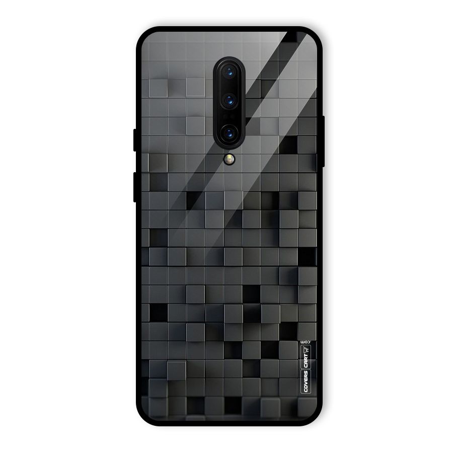 Black Bricks Glass Back Case for OnePlus 7 Pro