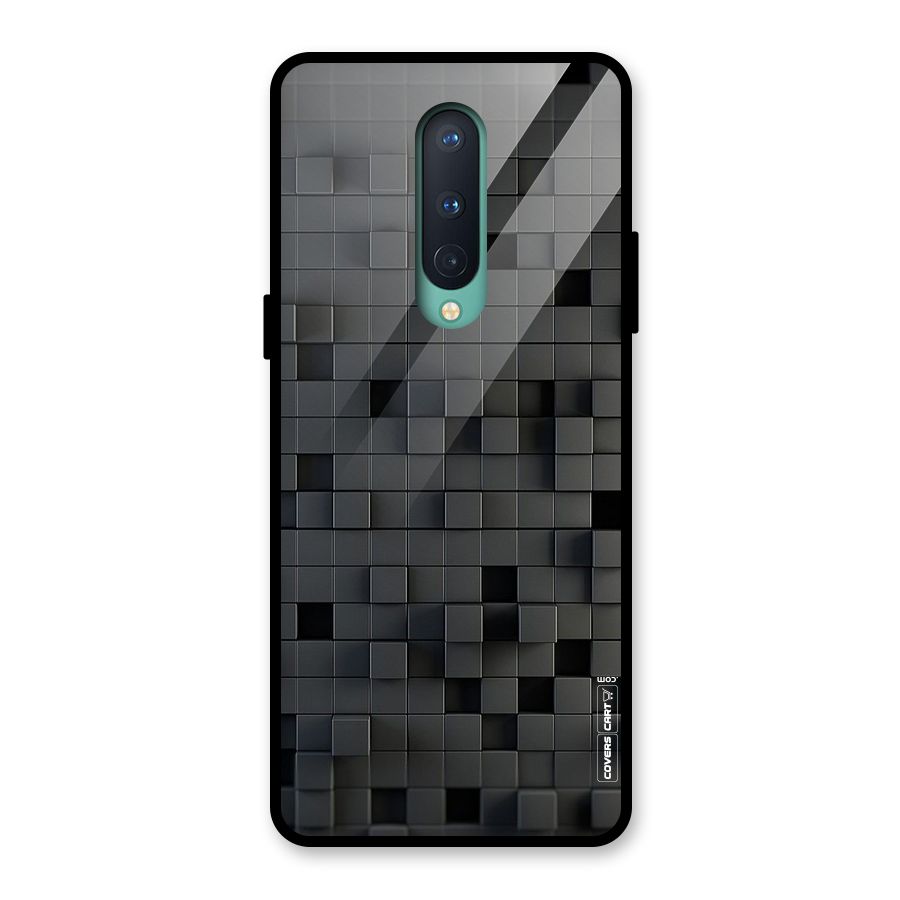 Black Bricks Glass Back Case for OnePlus 8