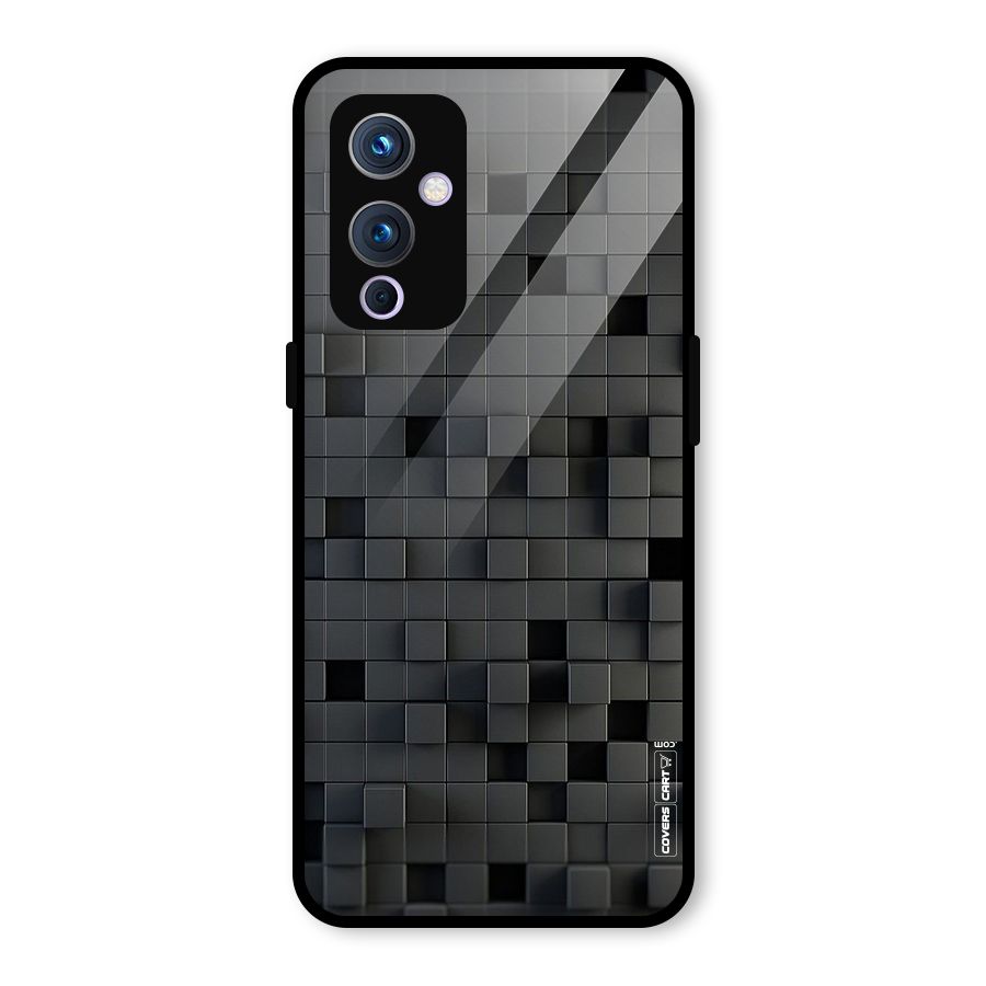 Black Bricks Glass Back Case for OnePlus 9