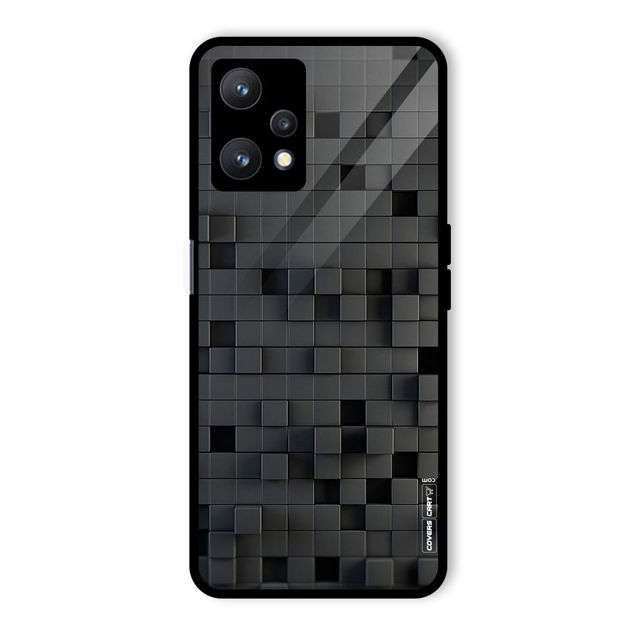 Black Bricks Glass Back Case for Realme 9 Pro 5G