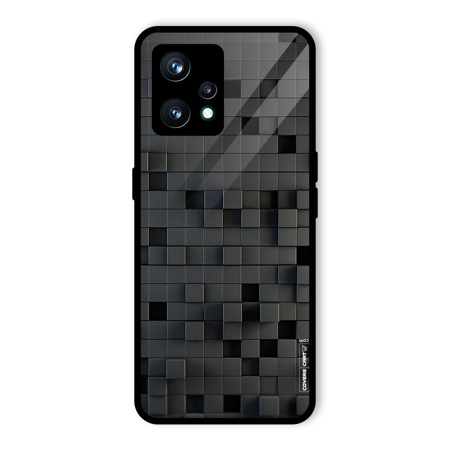 Black Bricks Glass Back Case for Realme 9 Pro Plus 5G
