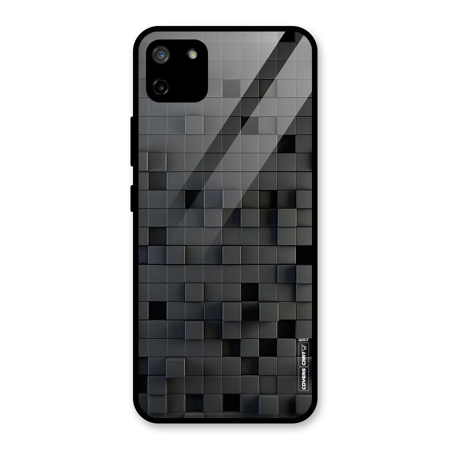 Black Bricks Glass Back Case for Realme C11
