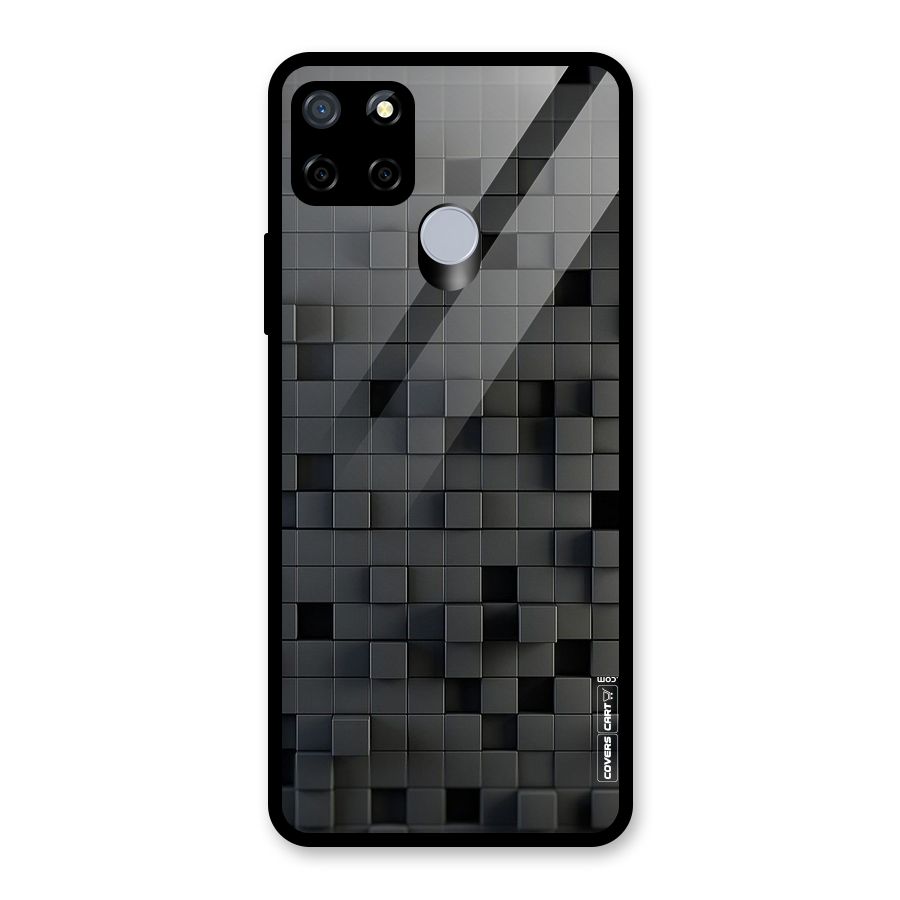Black Bricks Glass Back Case for Realme C12