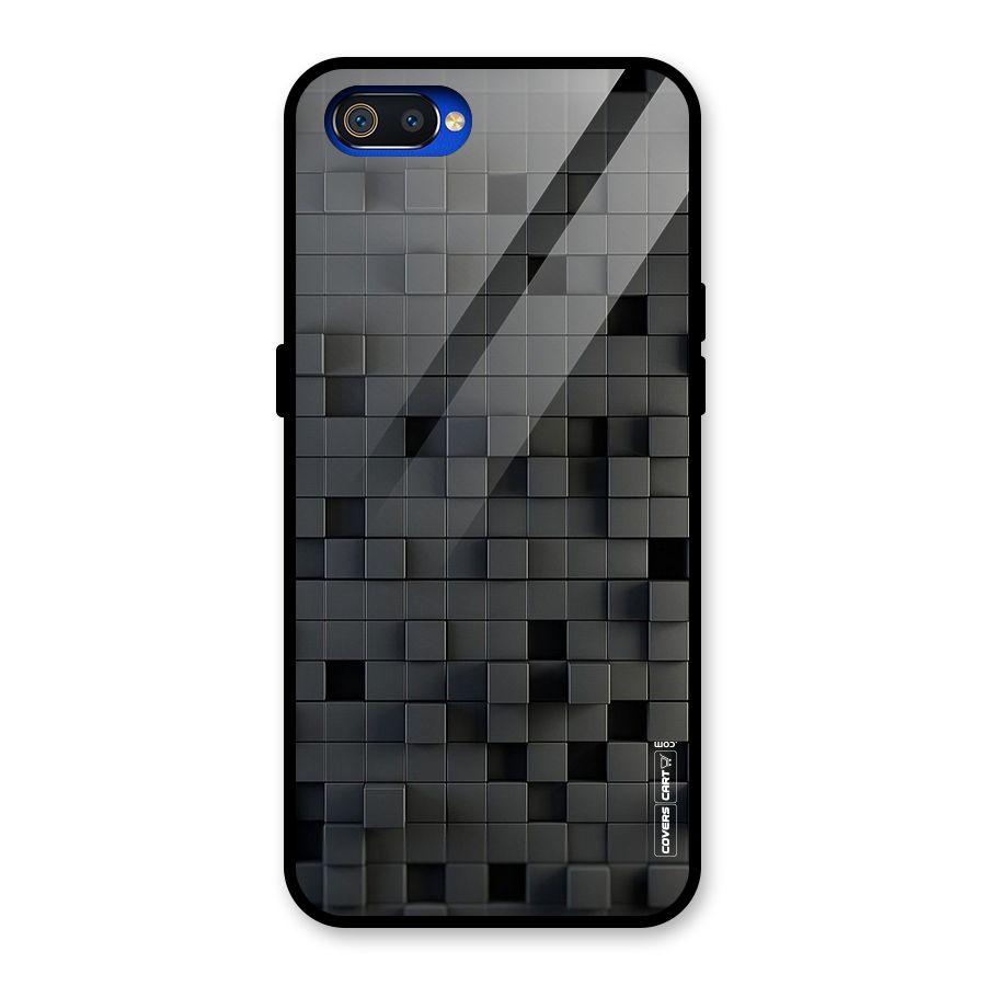 Black Bricks Glass Back Case for Realme C2
