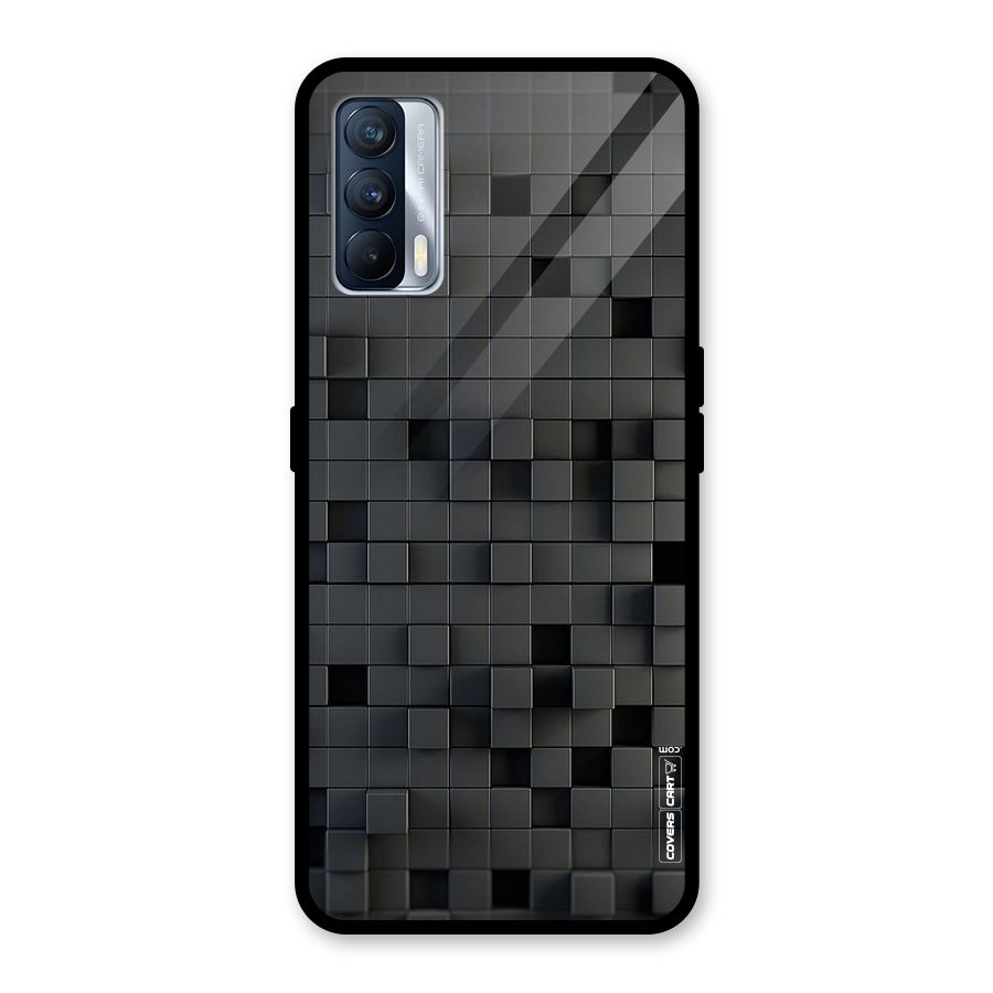 Black Bricks Glass Back Case for Realme X7