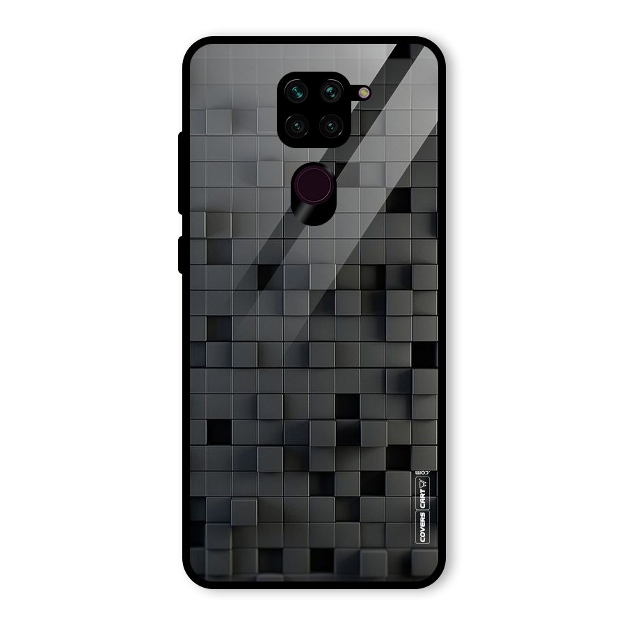 Black Bricks Glass Back Case for Redmi Note 9