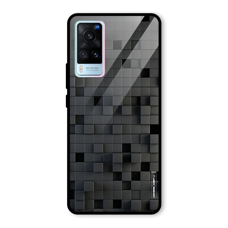 Black Bricks Glass Back Case for Vivo X60