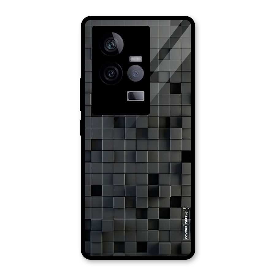 Black Bricks Glass Back Case for Vivo iQOO 11 5G
