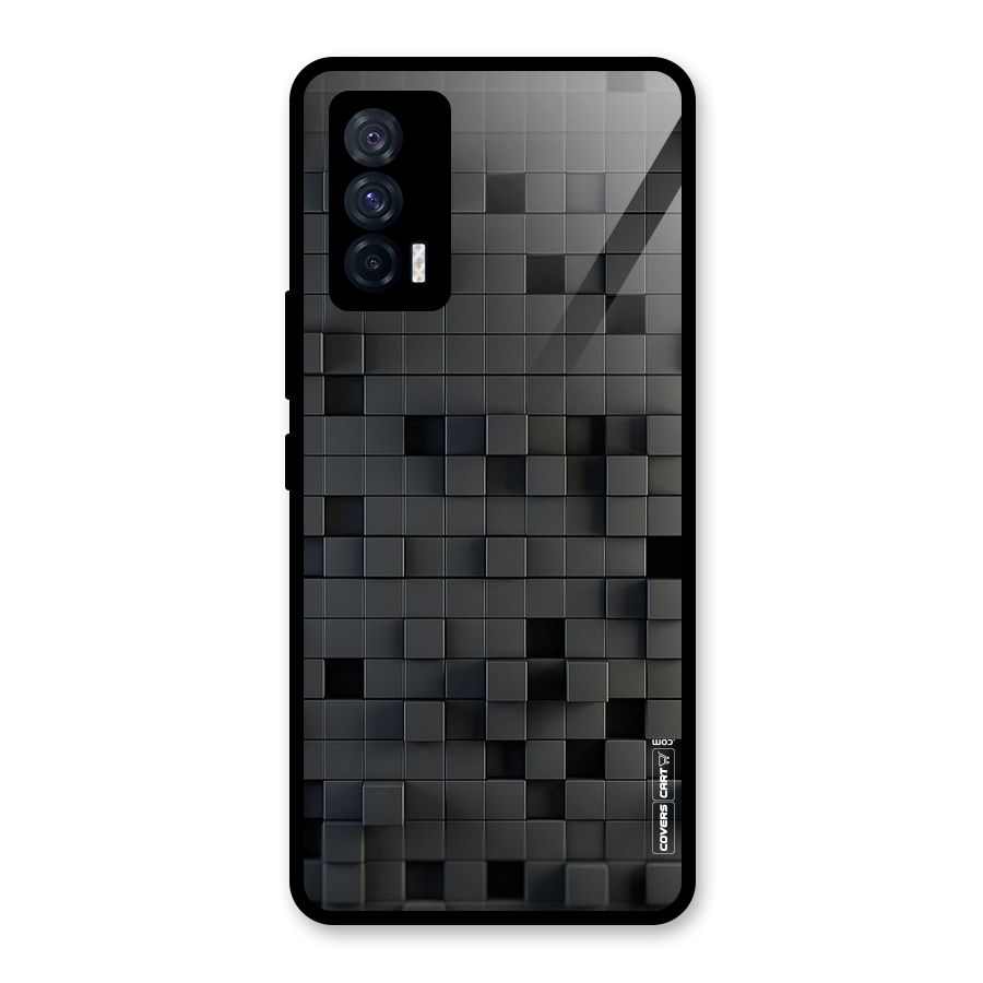 Black Bricks Glass Back Case for Vivo iQOO 7 5G