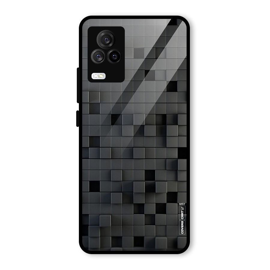 Black Bricks Glass Back Case for Vivo iQOO 7 Legend 5G