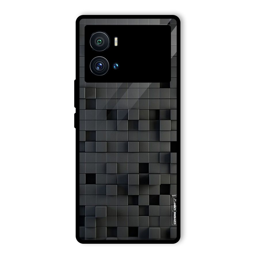 Black Bricks Glass Back Case for Vivo iQOO 9 Pro