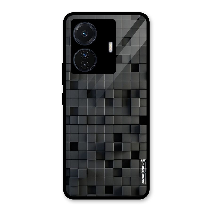 Black Bricks Glass Back Case for Vivo iQOO Z6 Pro