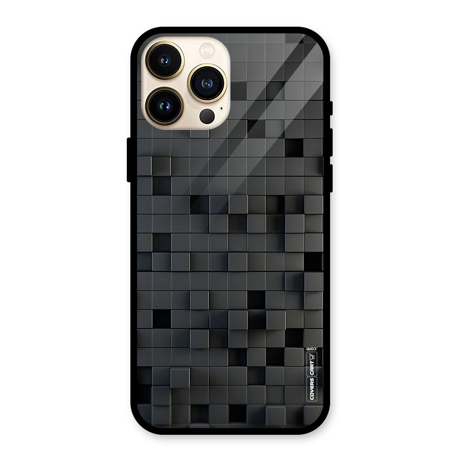 Black Bricks Glass Back Case for iPhone 13 Pro Max