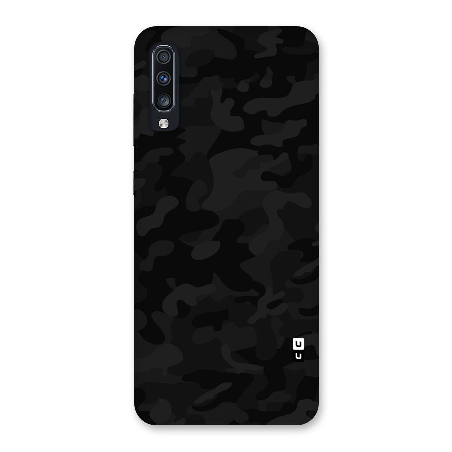 Black Camouflage Back Case for Galaxy A70