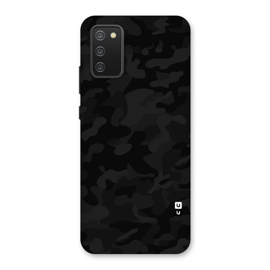 Black Camouflage Back Case for Galaxy M02s