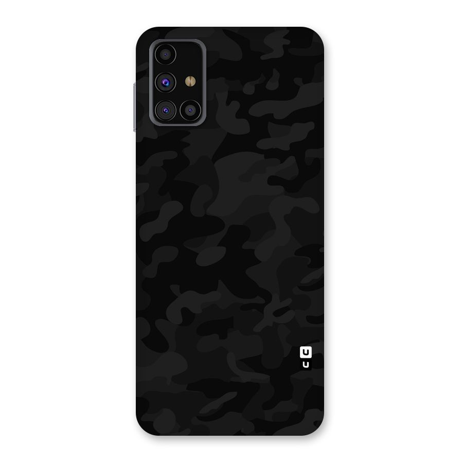 Black Camouflage Back Case for Galaxy M31s