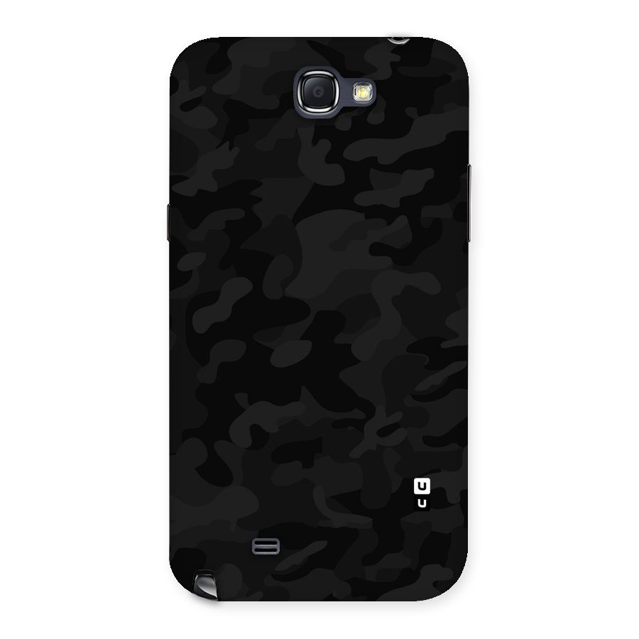 Black Camouflage Back Case for Galaxy Note 2