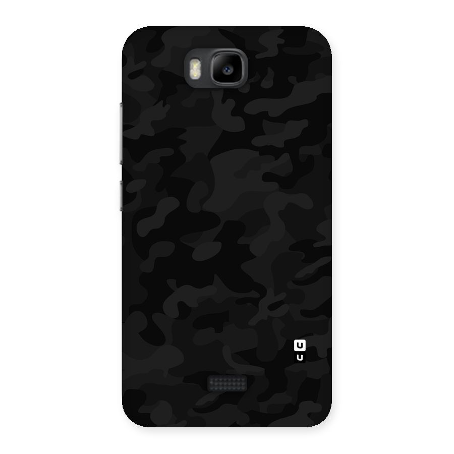 Black Camouflage Back Case for Honor Bee