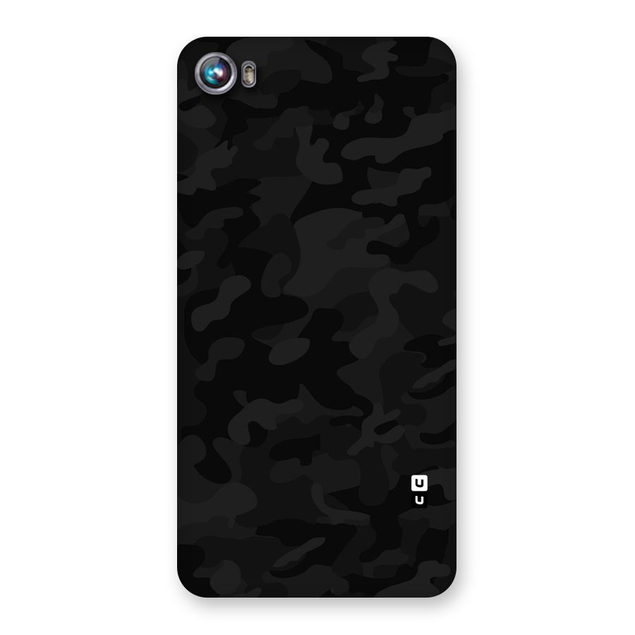 Black Camouflage Back Case for Micromax Canvas Fire 4 A107