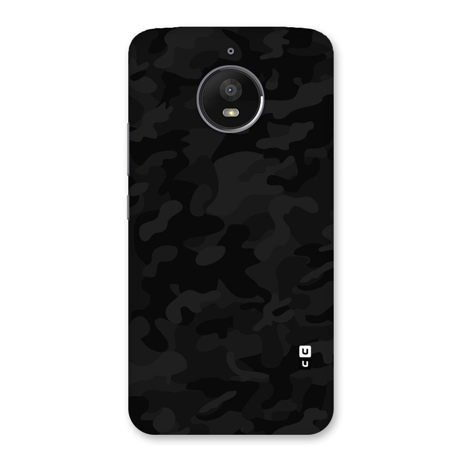 Black Camouflage Back Case for Moto E4 Plus