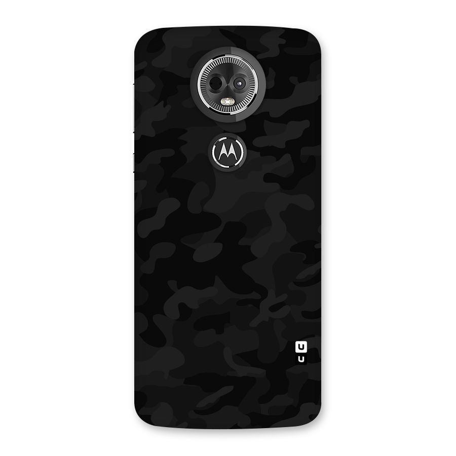 Black Camouflage Back Case for Moto E5 Plus
