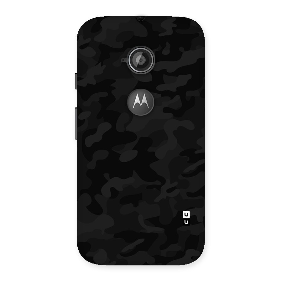 Black Camouflage Back Case for Moto E 2nd Gen
