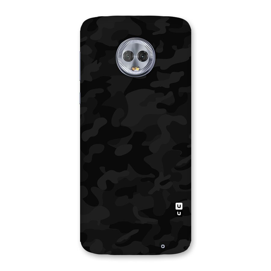 Black Camouflage Back Case for Moto G6 Plus