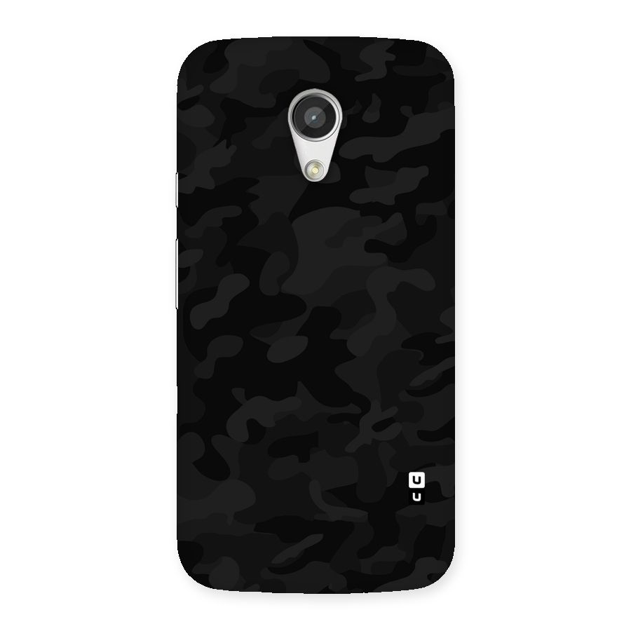 Black Camouflage Back Case for Moto G 2nd Gen