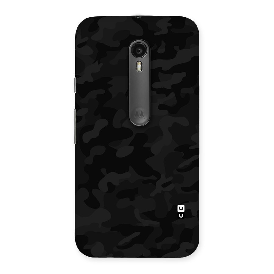 Black Camouflage Back Case for Moto G Turbo