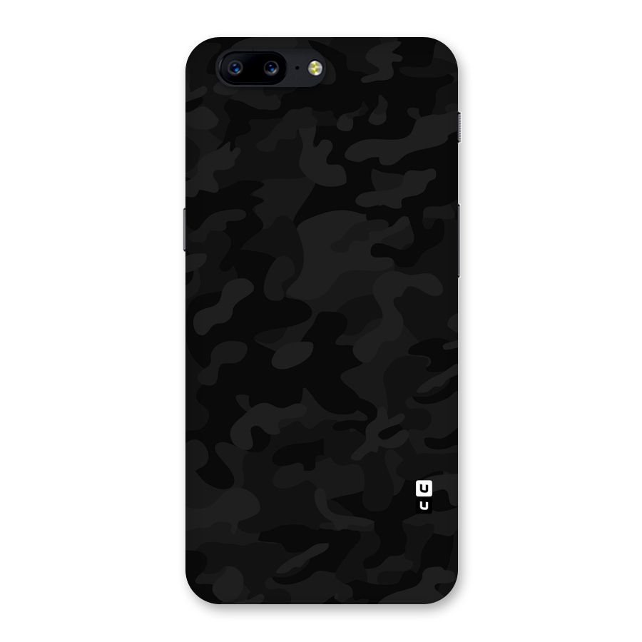 Black Camouflage Back Case for OnePlus 5