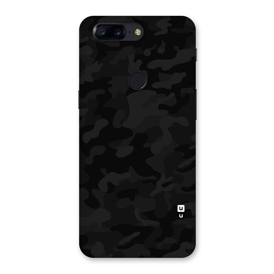 Black Camouflage Back Case for OnePlus 5T