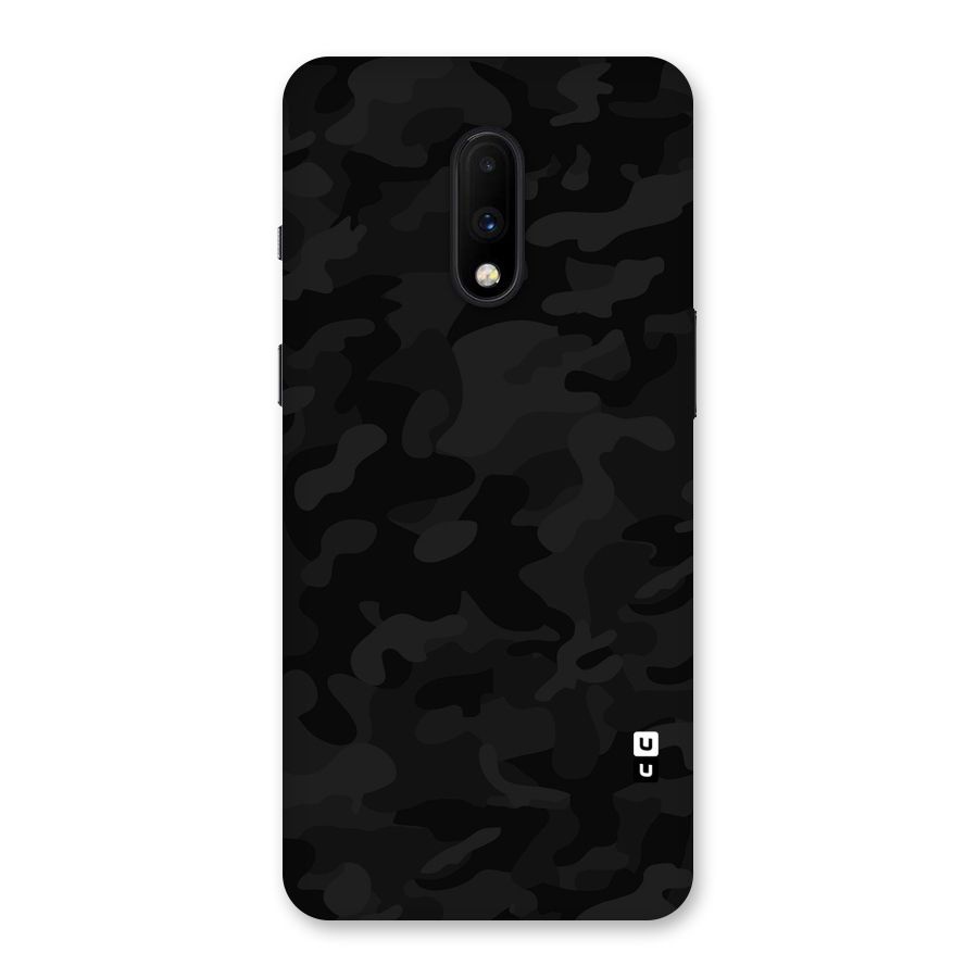 Black Camouflage Back Case for OnePlus 7