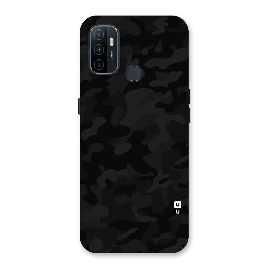 Black Camouflage Back Case for Oppo A32