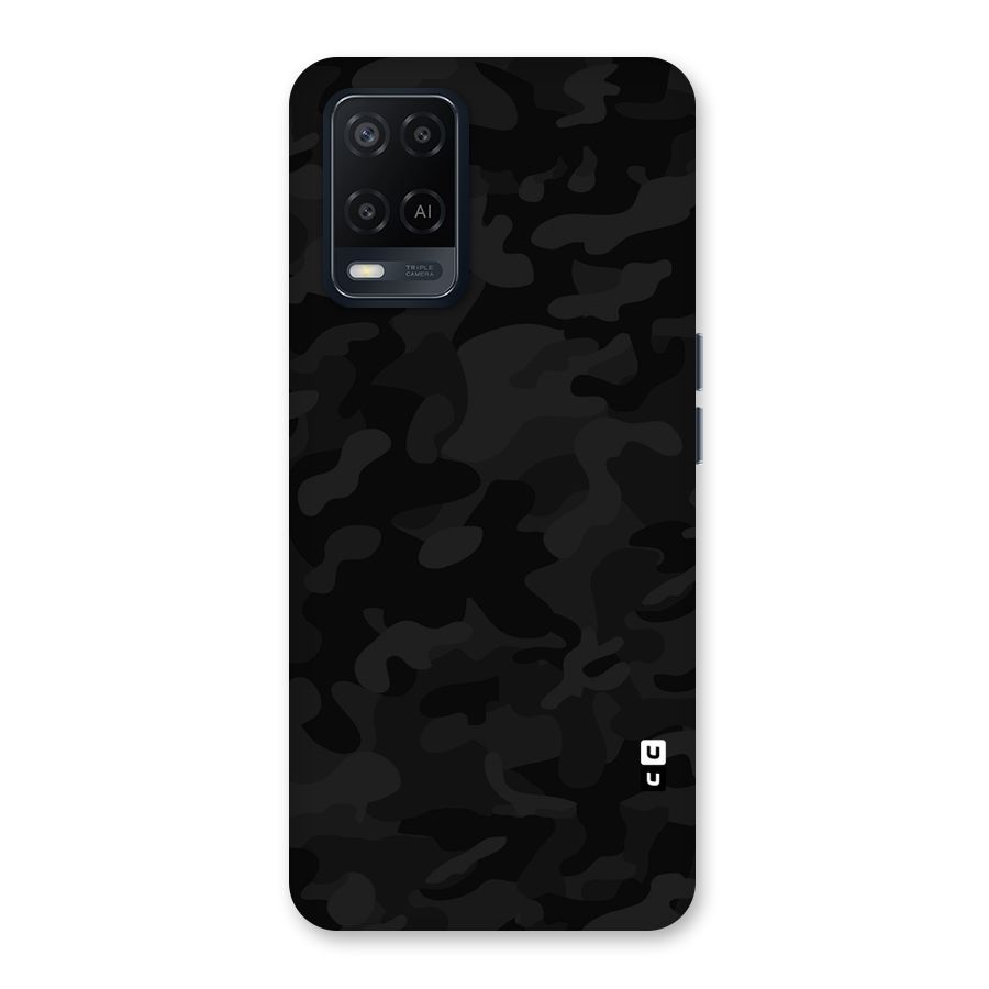 Black Camouflage Back Case for Oppo A54