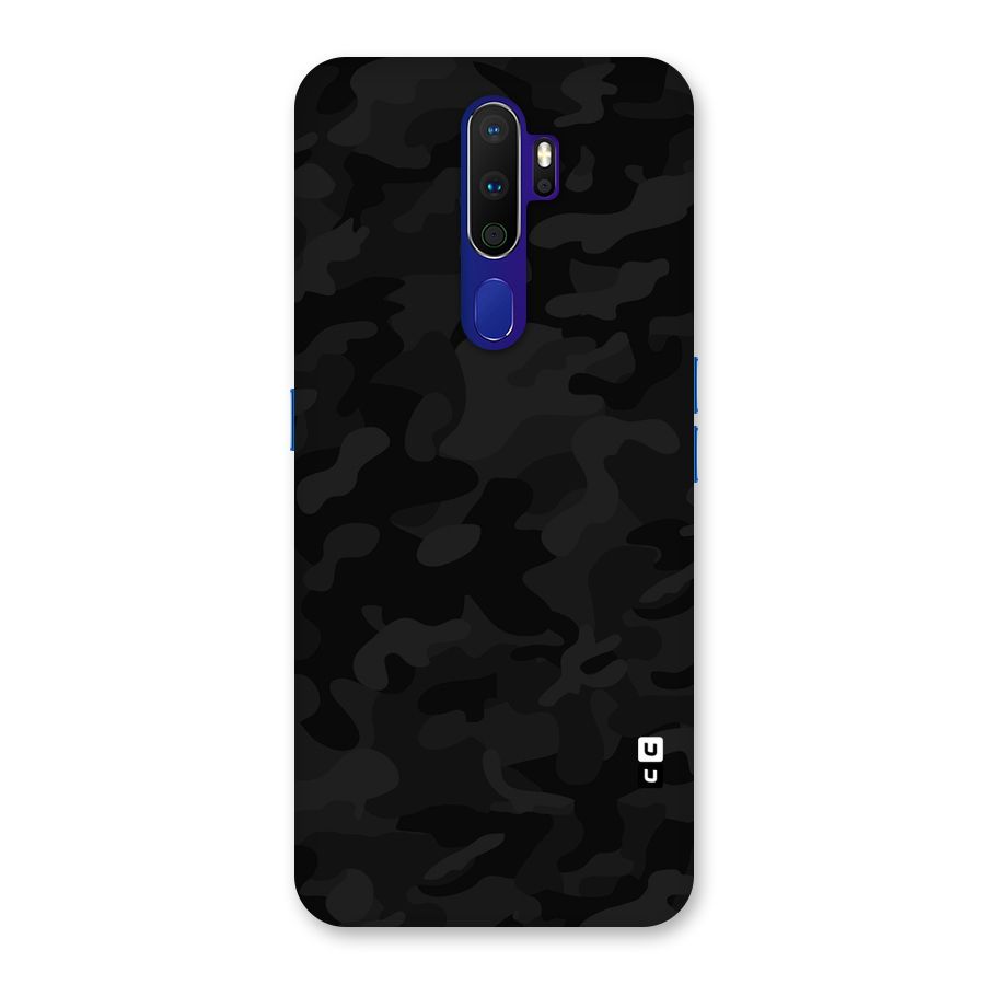 Black Camouflage Back Case for Oppo A9 (2020)