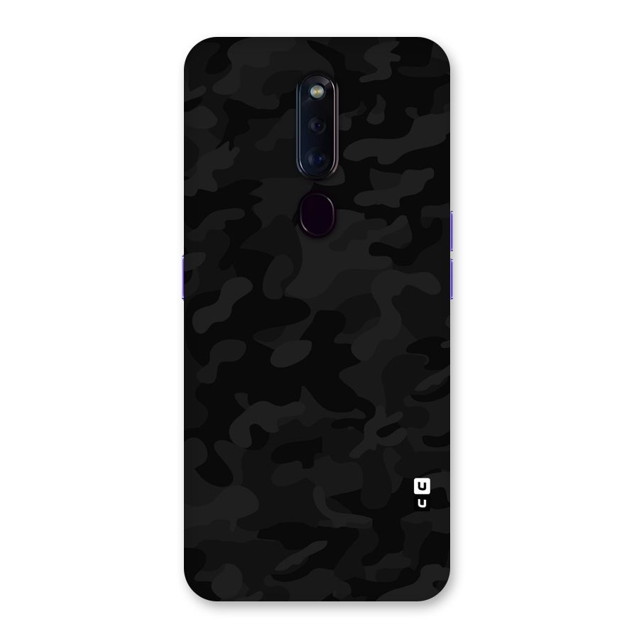 Black Camouflage Back Case for Oppo F11 Pro