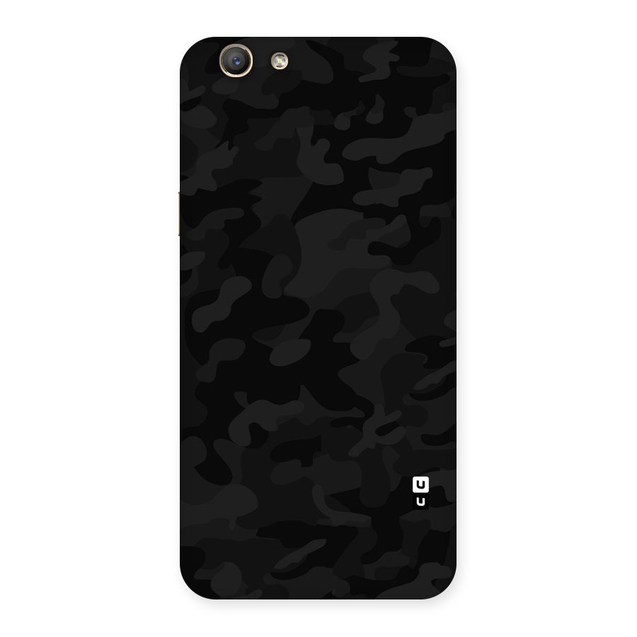 Black Camouflage Back Case for Oppo F1s