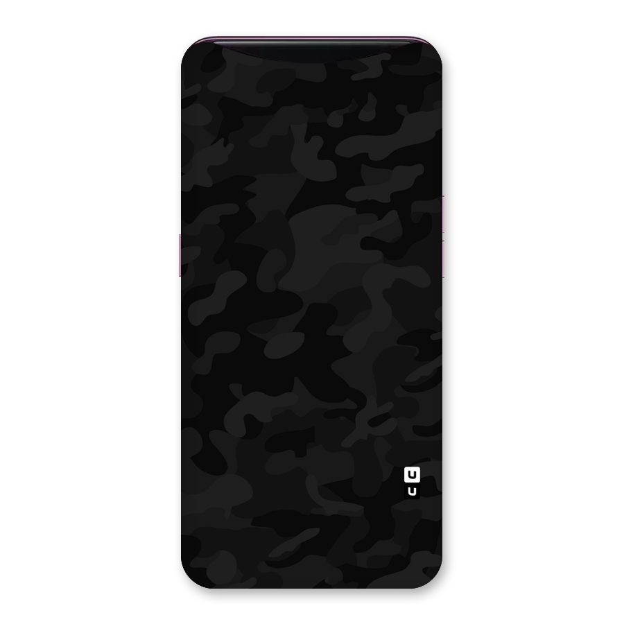 Black Camouflage Back Case for Oppo Find X