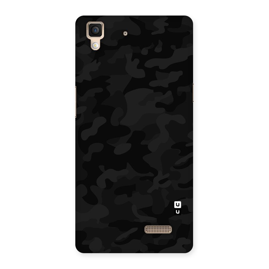 Black Camouflage Back Case for Oppo R7
