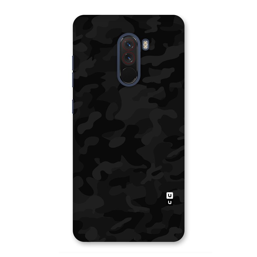 Black Camouflage Back Case for Poco F1