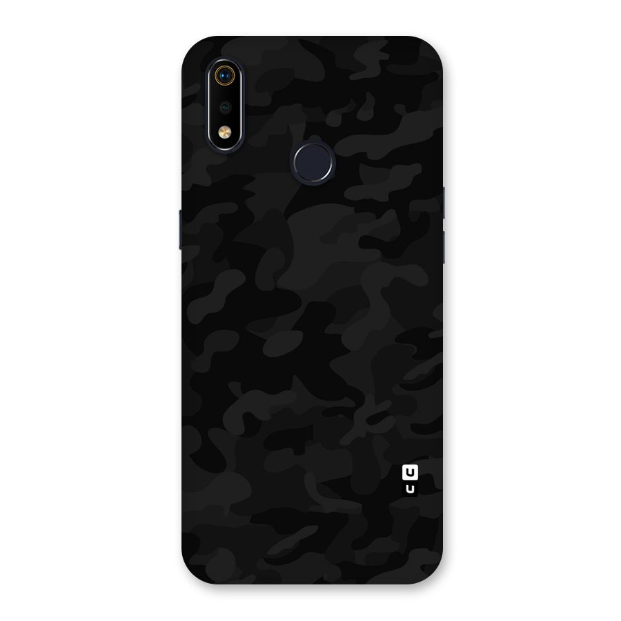 Black Camouflage Back Case for Realme 3i
