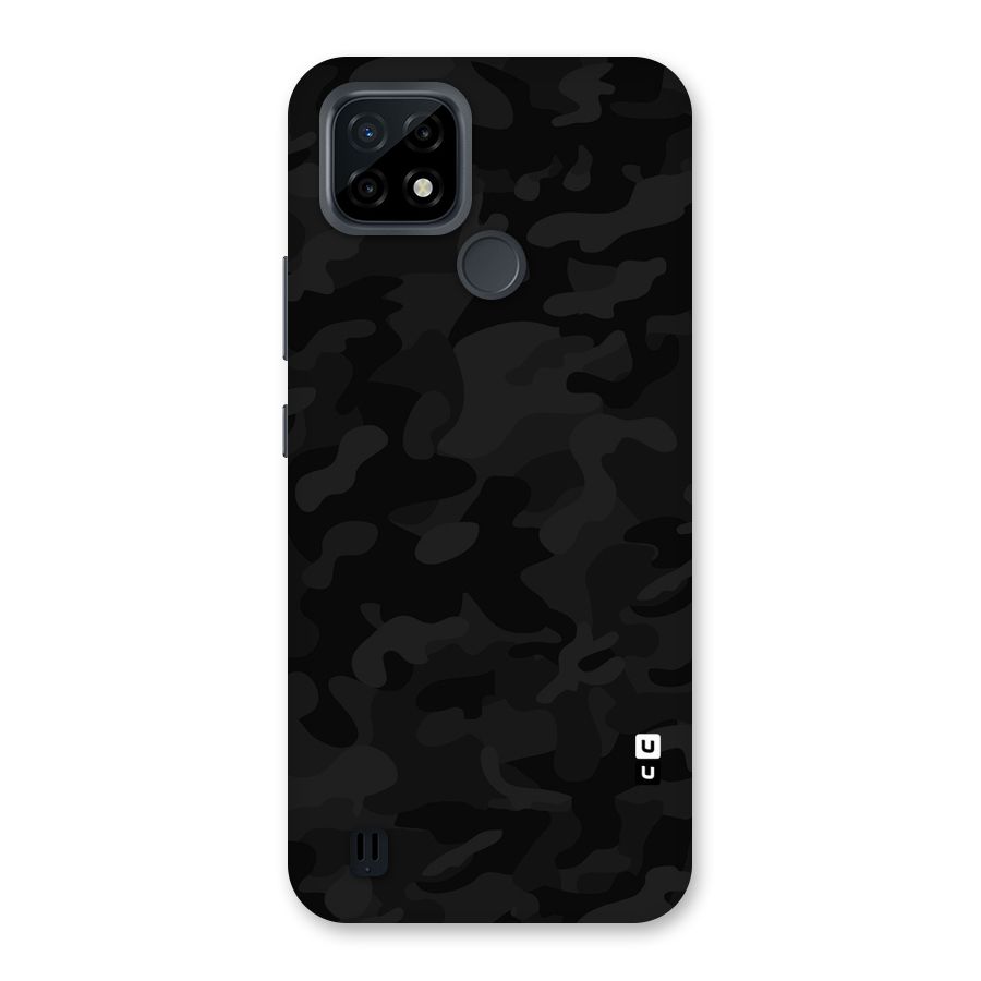 Black Camouflage Back Case for Realme C21